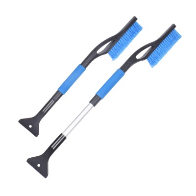 Twist Lock Length Adjustable Extendable Car Snow Brush and Ice Scraper with EVA Foam Grip