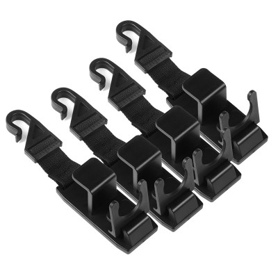 4 pack Plastic Strong Multi-purpose vehicle seat car headrest hanger hook