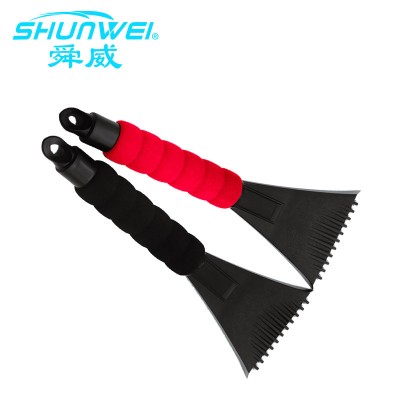 High quality ABS Customized Plastic Car Window cleaning Ice Scraper with EVA long handle