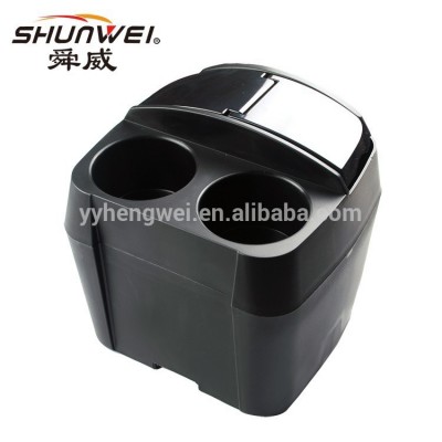 large size detachable plastic drink holder garbage box with lid