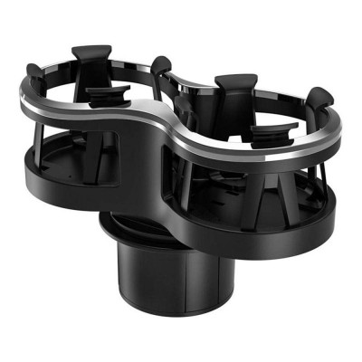 Detachable base and rotatable base dashboard mount Flexible Water Bottle car double cup holder, adjustable base car cup holder